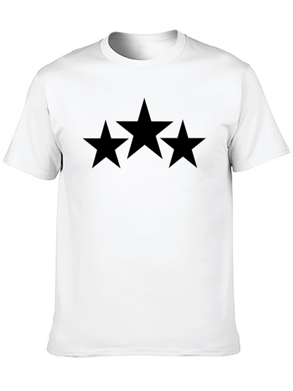 Black Star Graphic T-Shirt - Mens Casual Tee