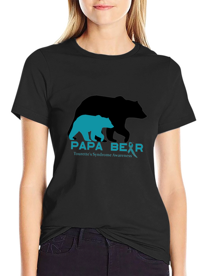 Papa Bear Tourettes Syndrome Awareness T-Shirt