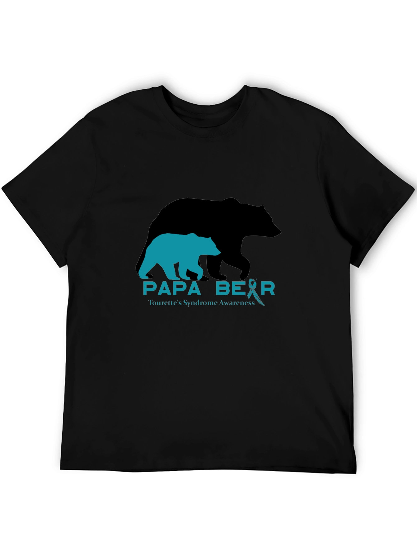 Papa Bear Tourettes Syndrome Awareness T-Shirt