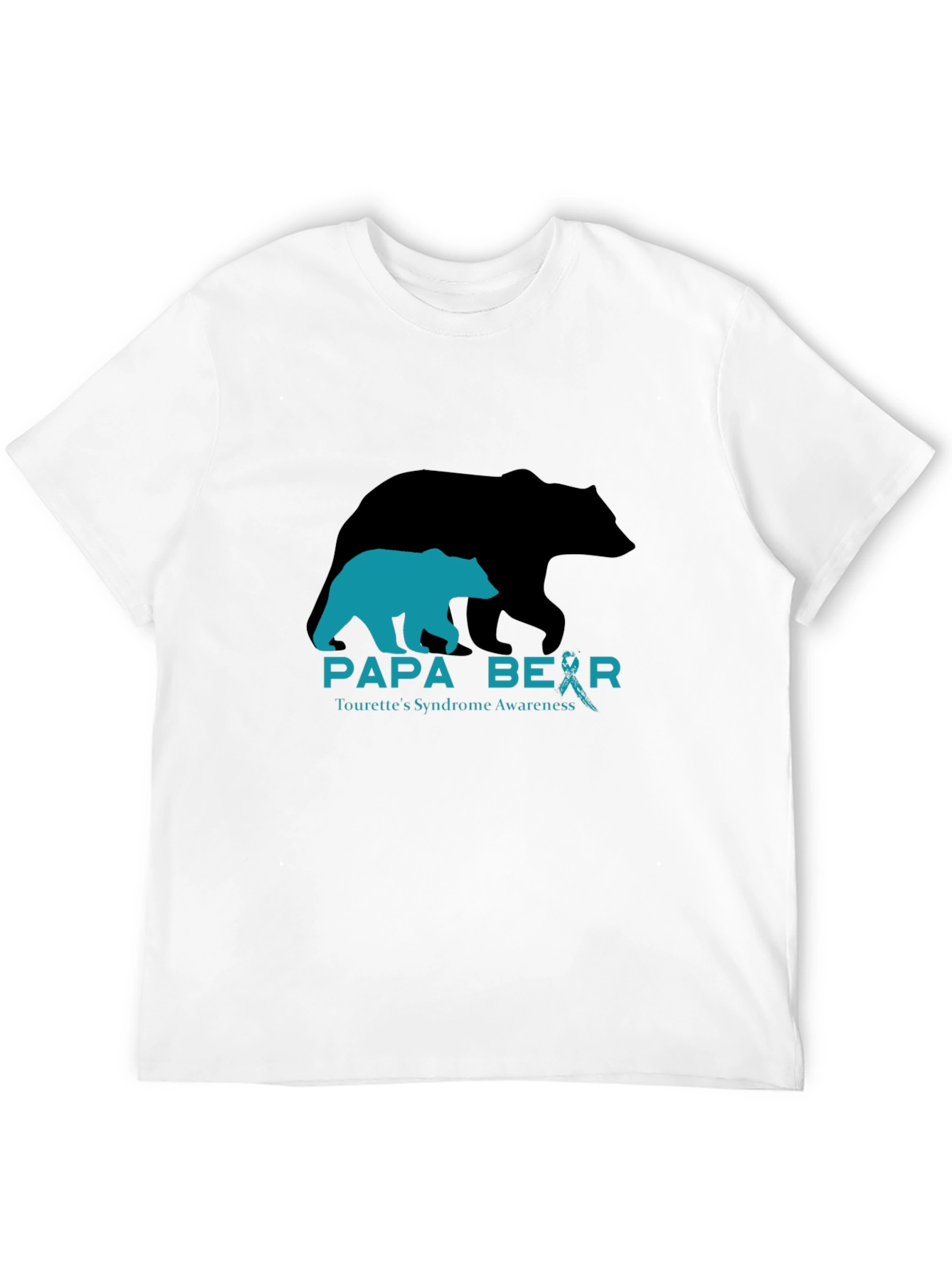 Papa Bear Tourettes Syndrome Awareness T-Shirt