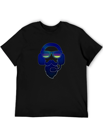 Retro Gamer Bearded Man T-Shirt