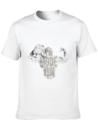 Workout Mode On Mens Black T-Shirt