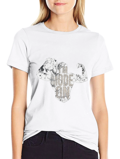 Workout Mode On Mens Black T-Shirt