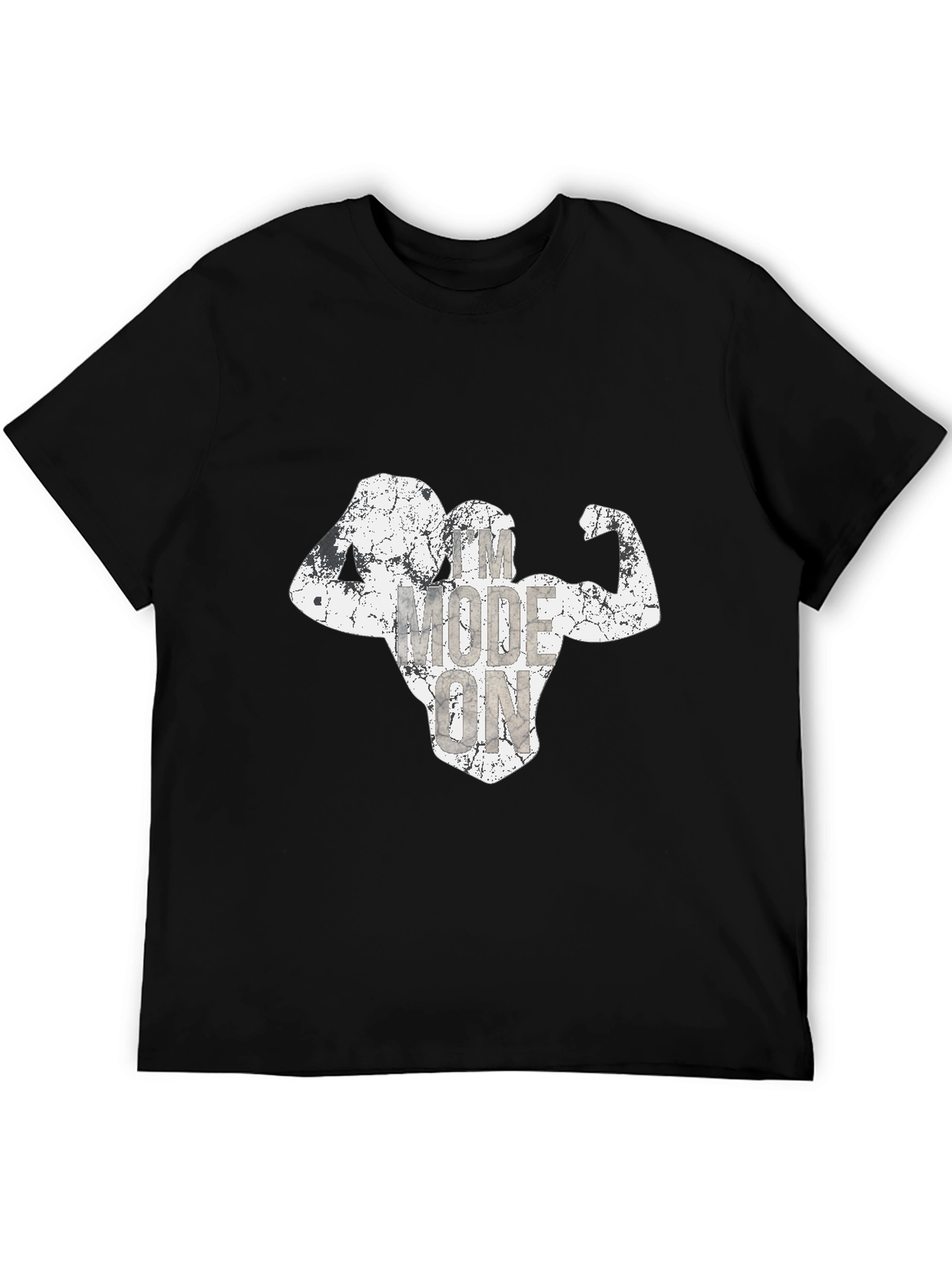 Workout Mode On Mens Black T-Shirt