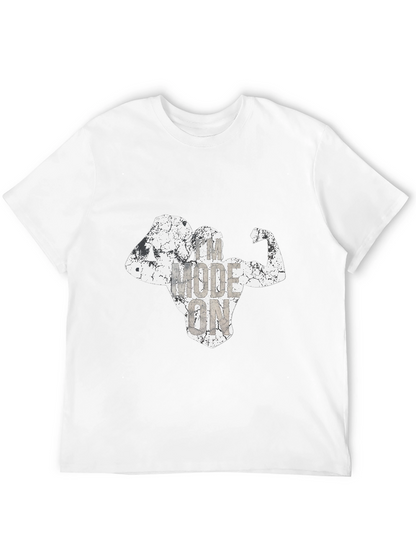 Workout Mode On Mens Black T-Shirt