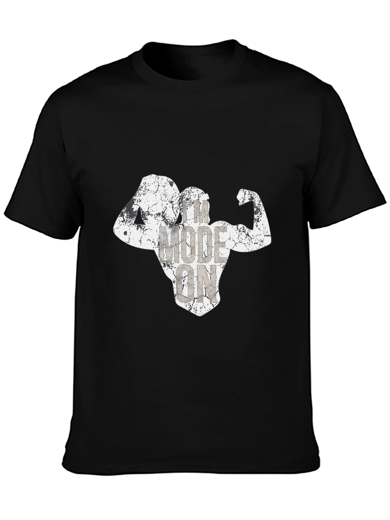 Workout Mode On Mens Black T-Shirt