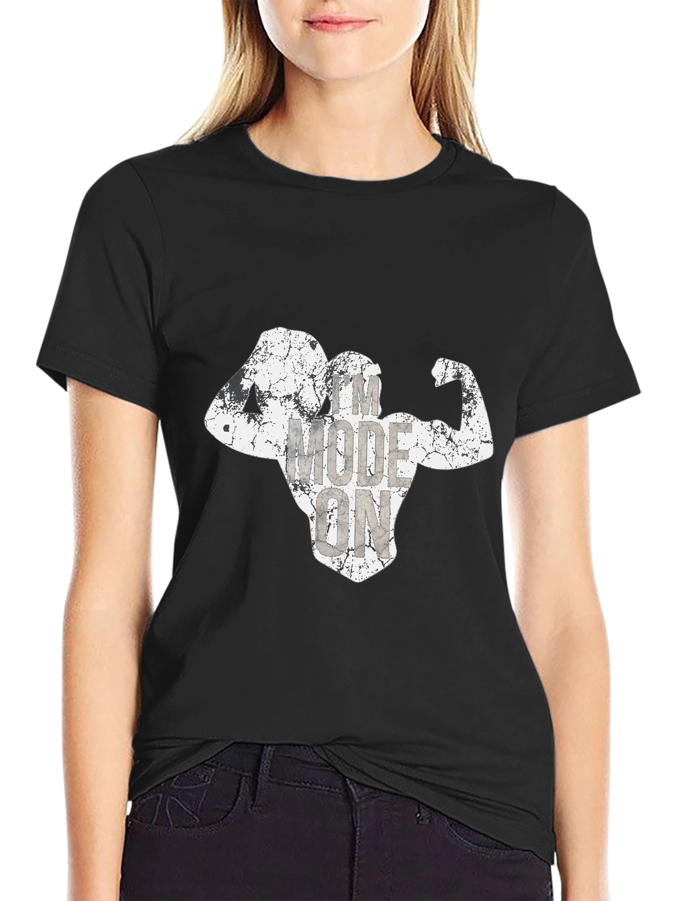 Workout Mode On Mens Black T-Shirt