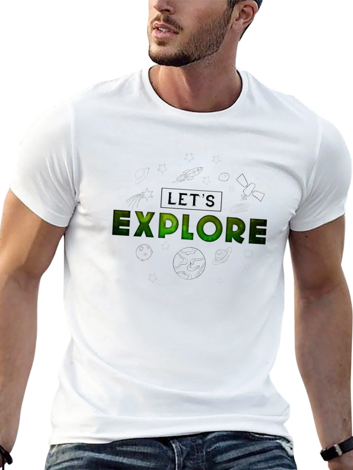 Lets Explore Black T-Shirt