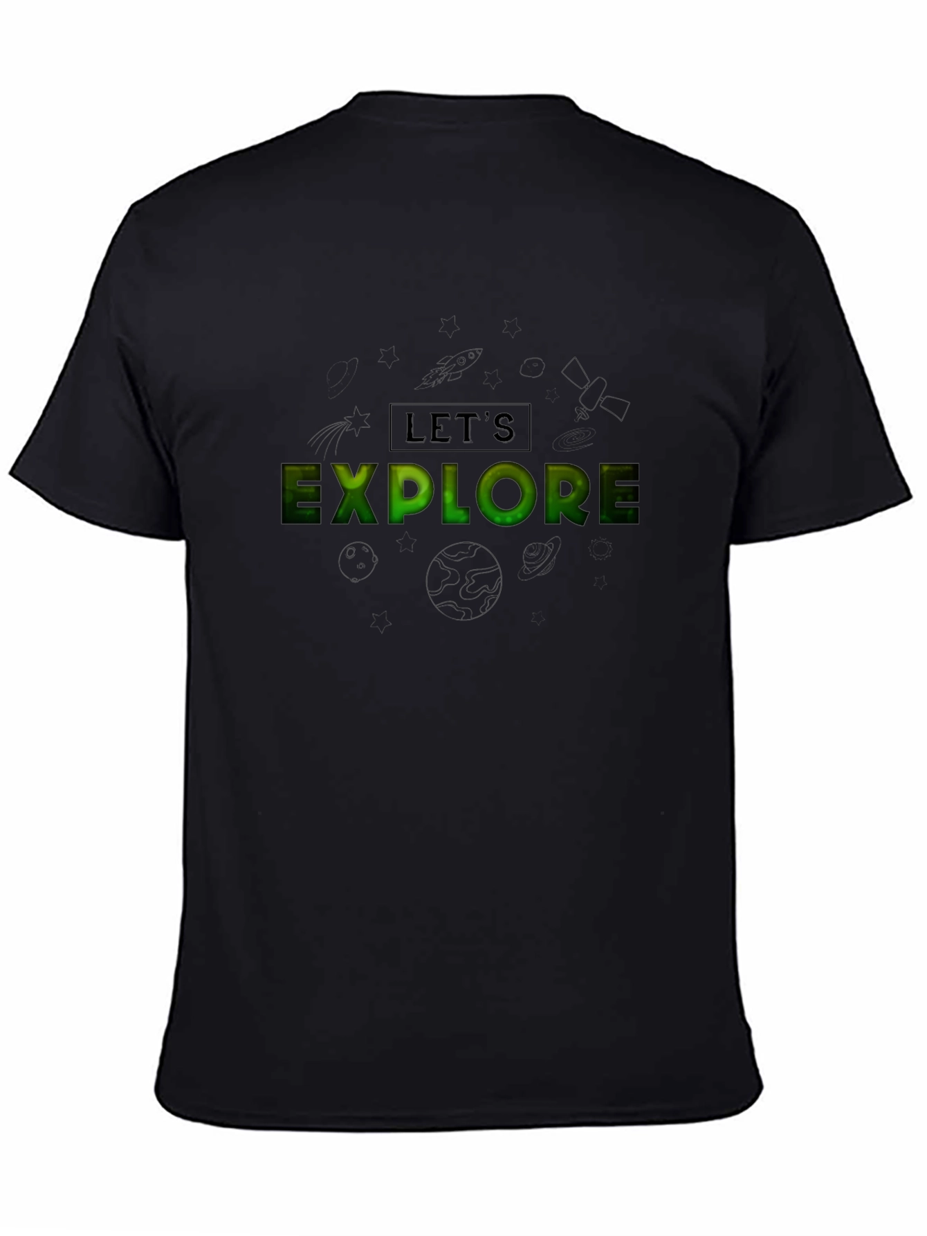 Lets Explore Black T-Shirt