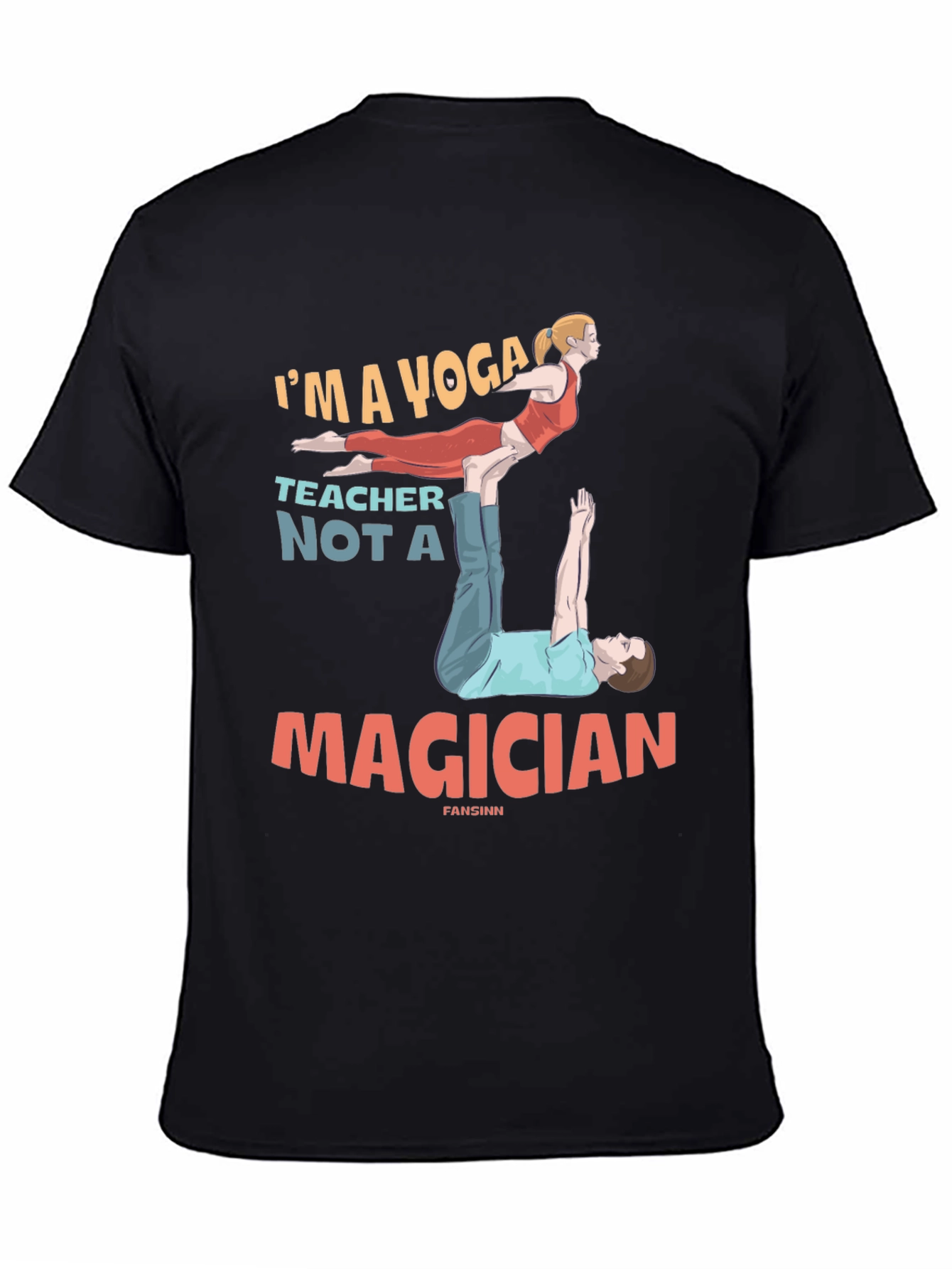 Yoga Teacher Graphic Tee - Funny Acro Yoga Design