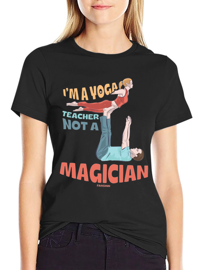 Yoga Teacher Graphic Tee - Funny Acro Yoga Design