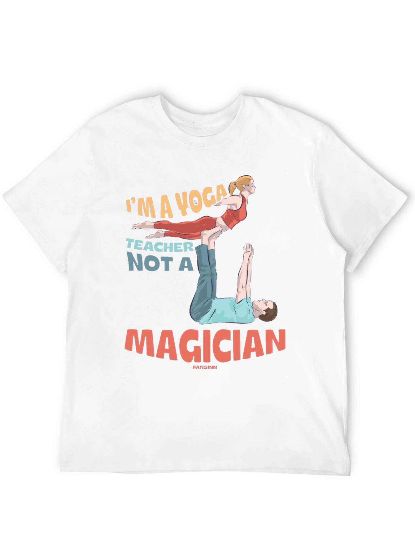 Yoga Teacher Graphic Tee - Funny Acro Yoga Design