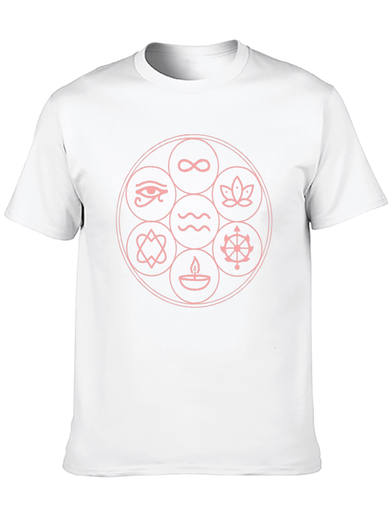 Symbol Circle Graphic Black T-Shirt