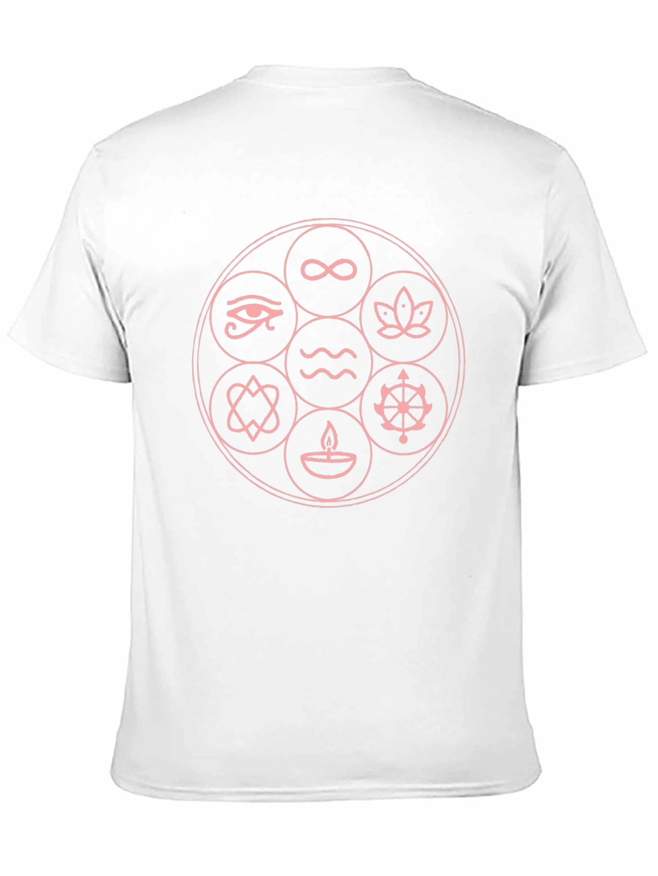 Symbol Circle Graphic Black T-Shirt