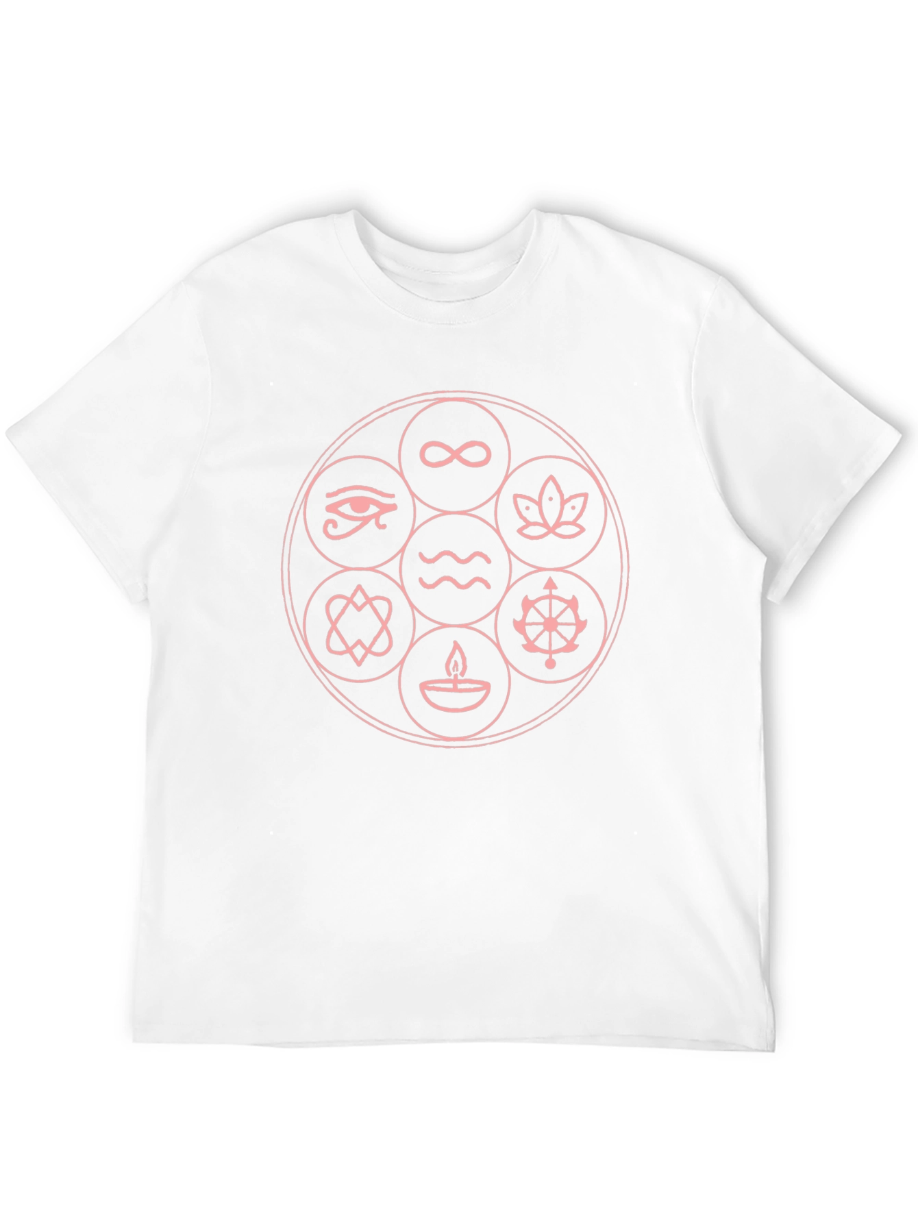 Symbol Circle Graphic Black T-Shirt