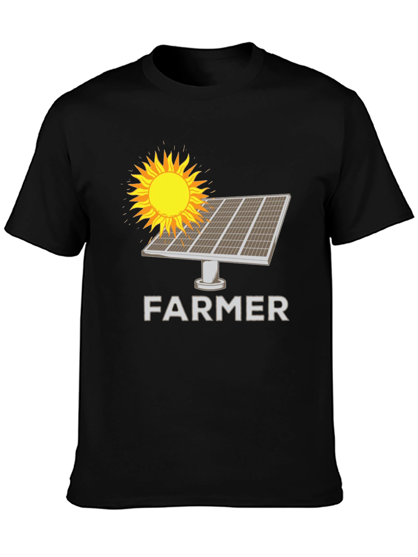 Solar Panel Farmer T-Shirt - Sustainable Agriculture Tee