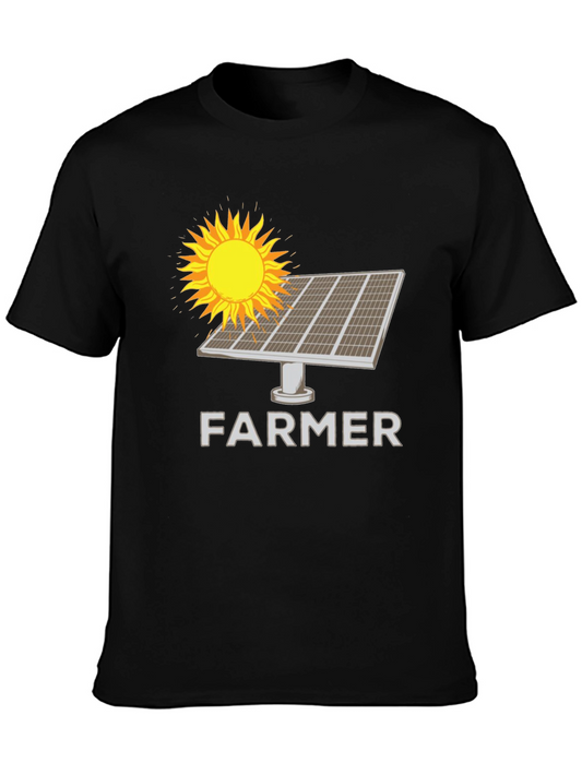 Solar Panel Farmer T-Shirt - Sustainable Agriculture Tee