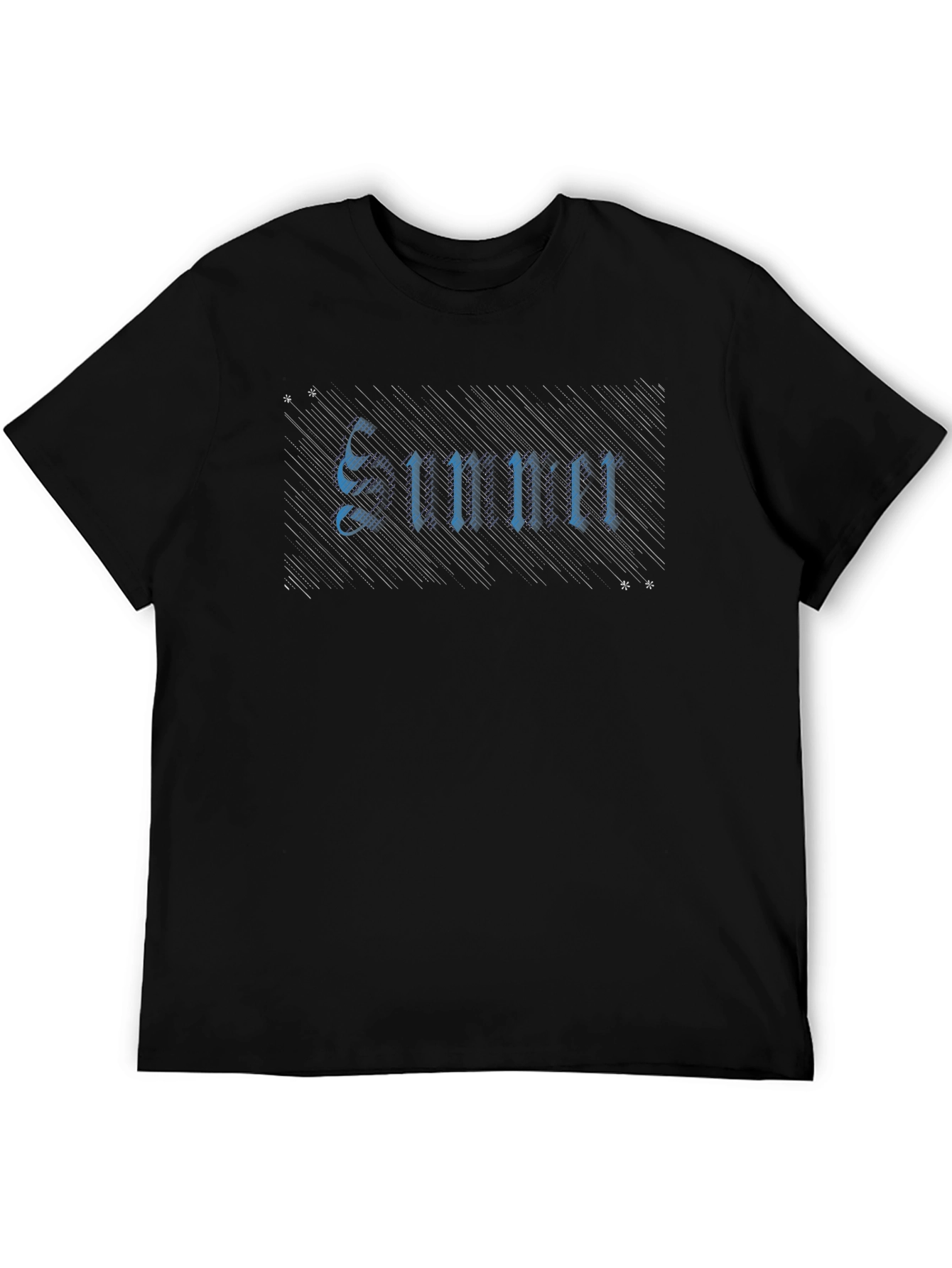 Gothic Style Graphic Tee - Black