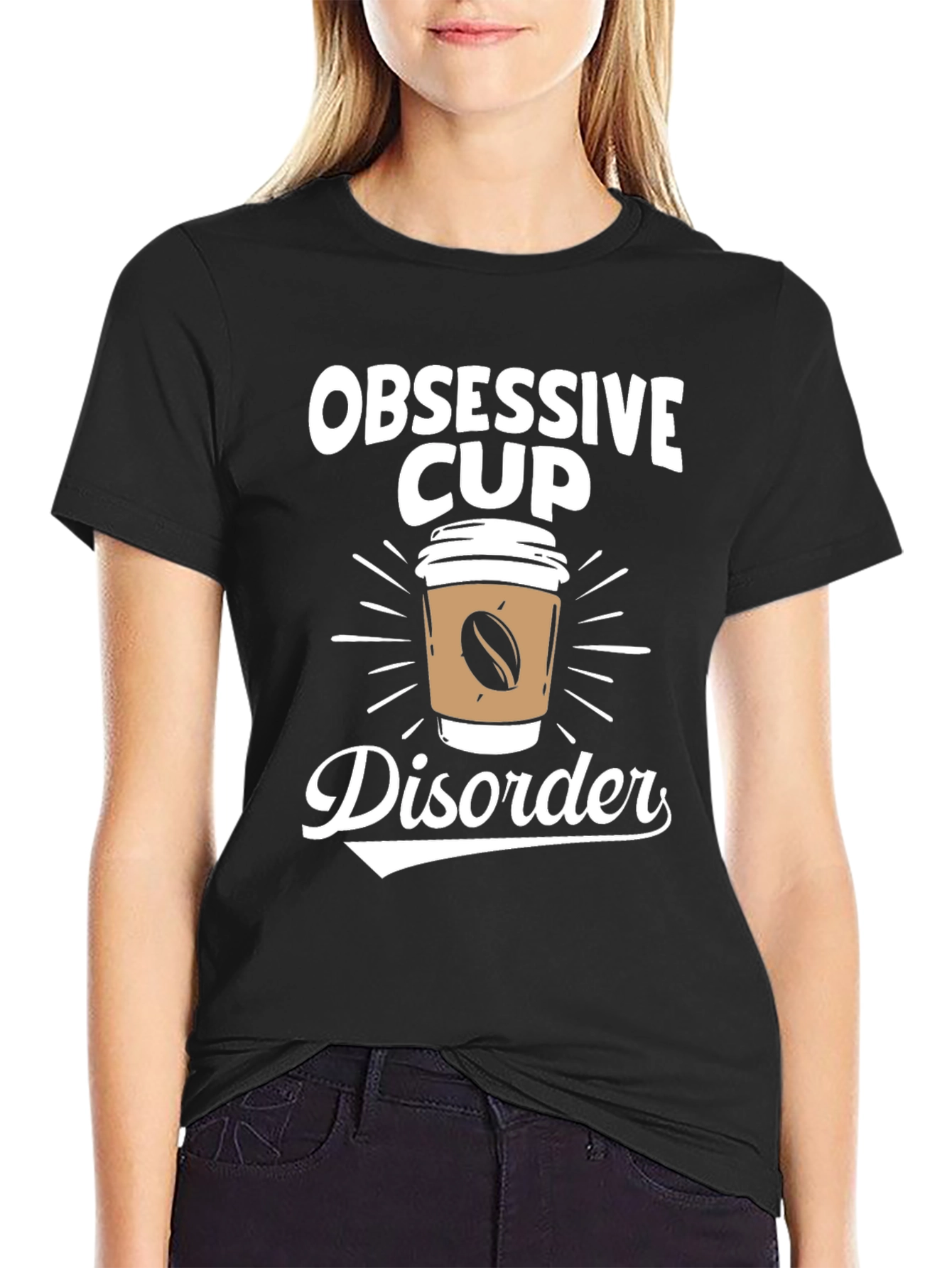 Obsessive Cup Disorder T-Shirt - Coffee Lover Tee