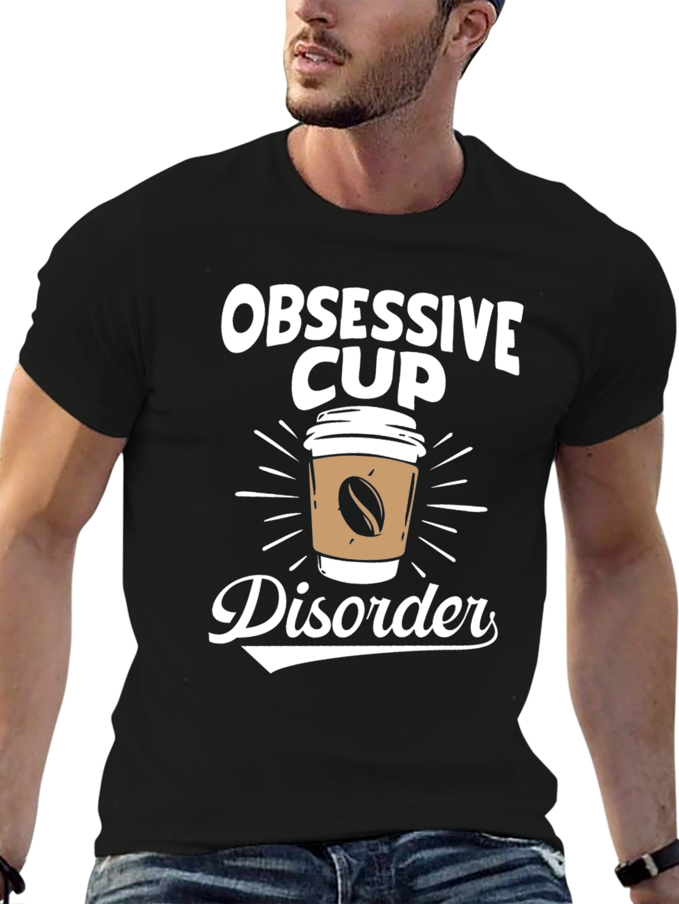 Obsessive Cup Disorder T-Shirt - Coffee Lover Tee