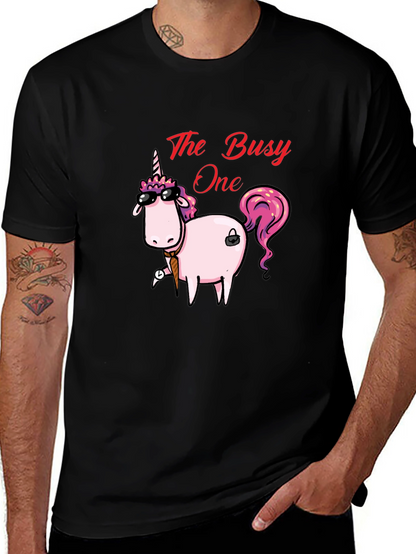 The Busy One Unicorn Graphic T-Shirt