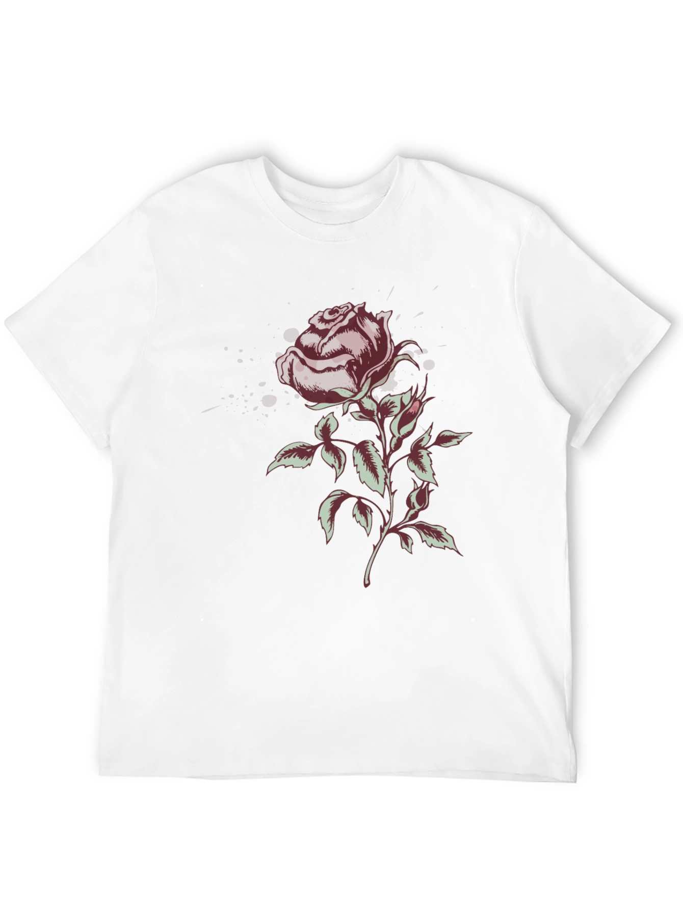 Rose Graphic T-Shirt - Stylish Floral Design