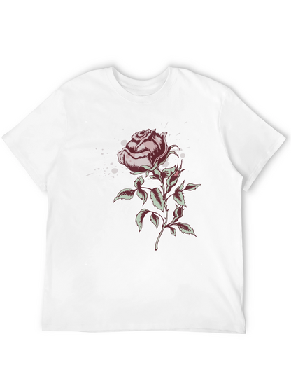 Rose Graphic T-Shirt - Stylish Floral Design