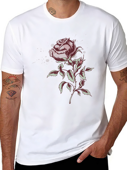 Rose Graphic T-Shirt - Stylish Floral Design