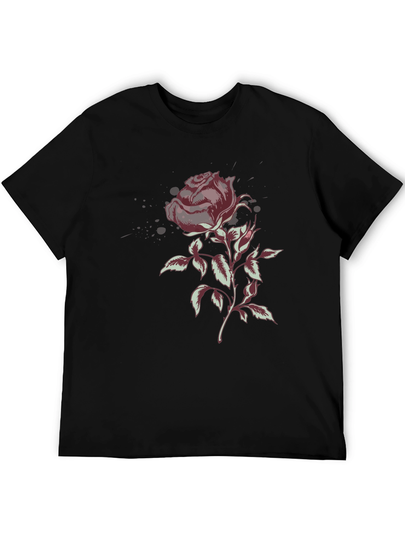 Rose Graphic T-Shirt - Stylish Floral Design