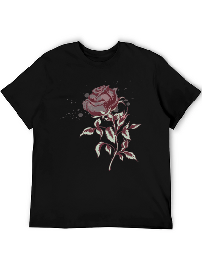 Rose Graphic T-Shirt - Stylish Floral Design