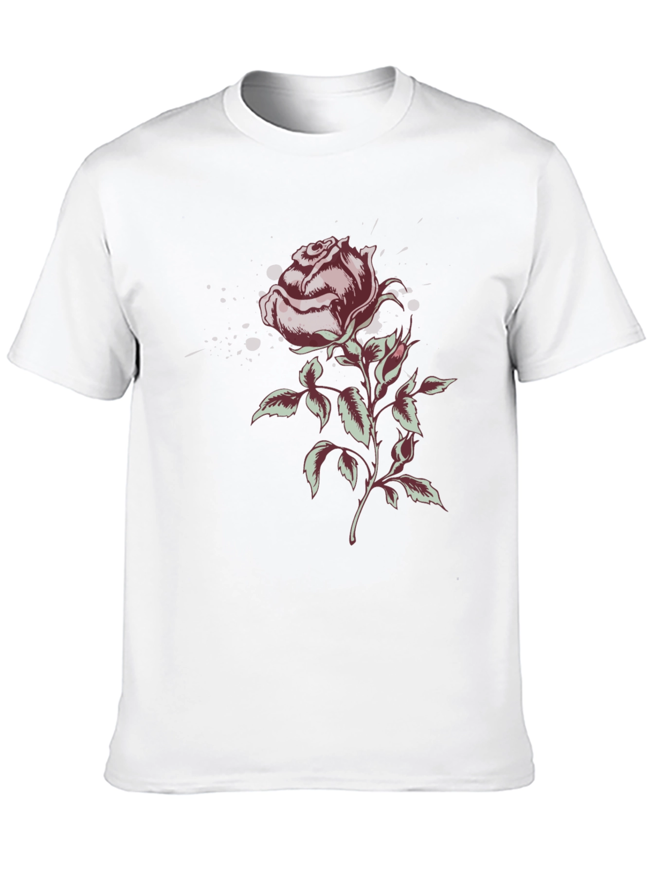 Rose Graphic T-Shirt - Stylish Floral Design