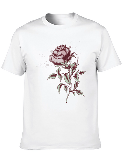 Rose Graphic T-Shirt - Stylish Floral Design