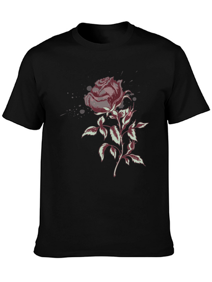 Rose Graphic T-Shirt - Stylish Floral Design
