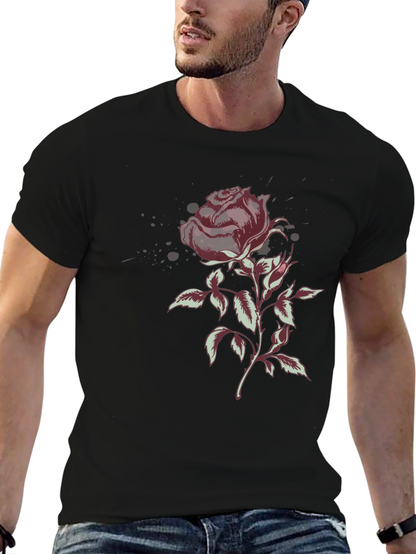 Rose Graphic T-Shirt - Stylish Floral Design