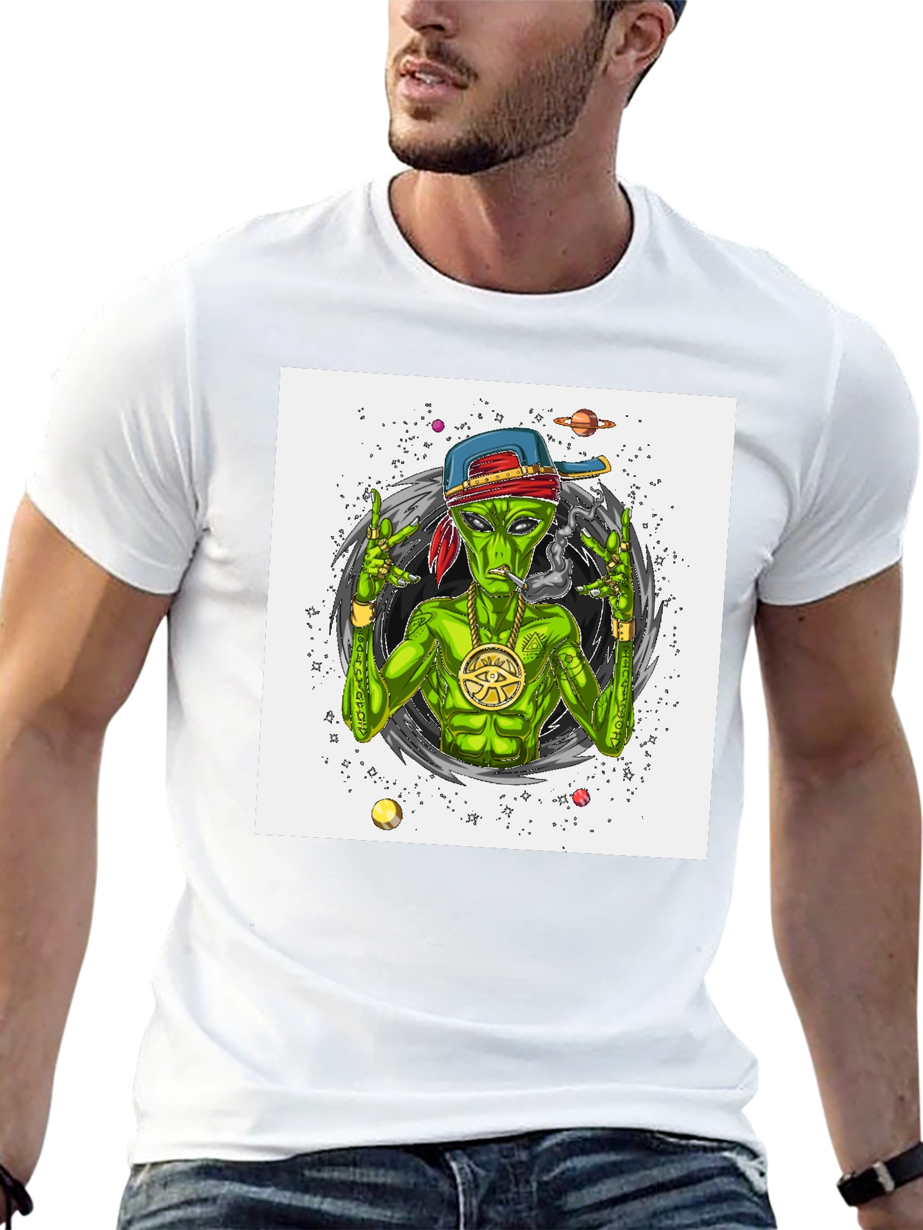 Alien Rapper Graphic Tee
