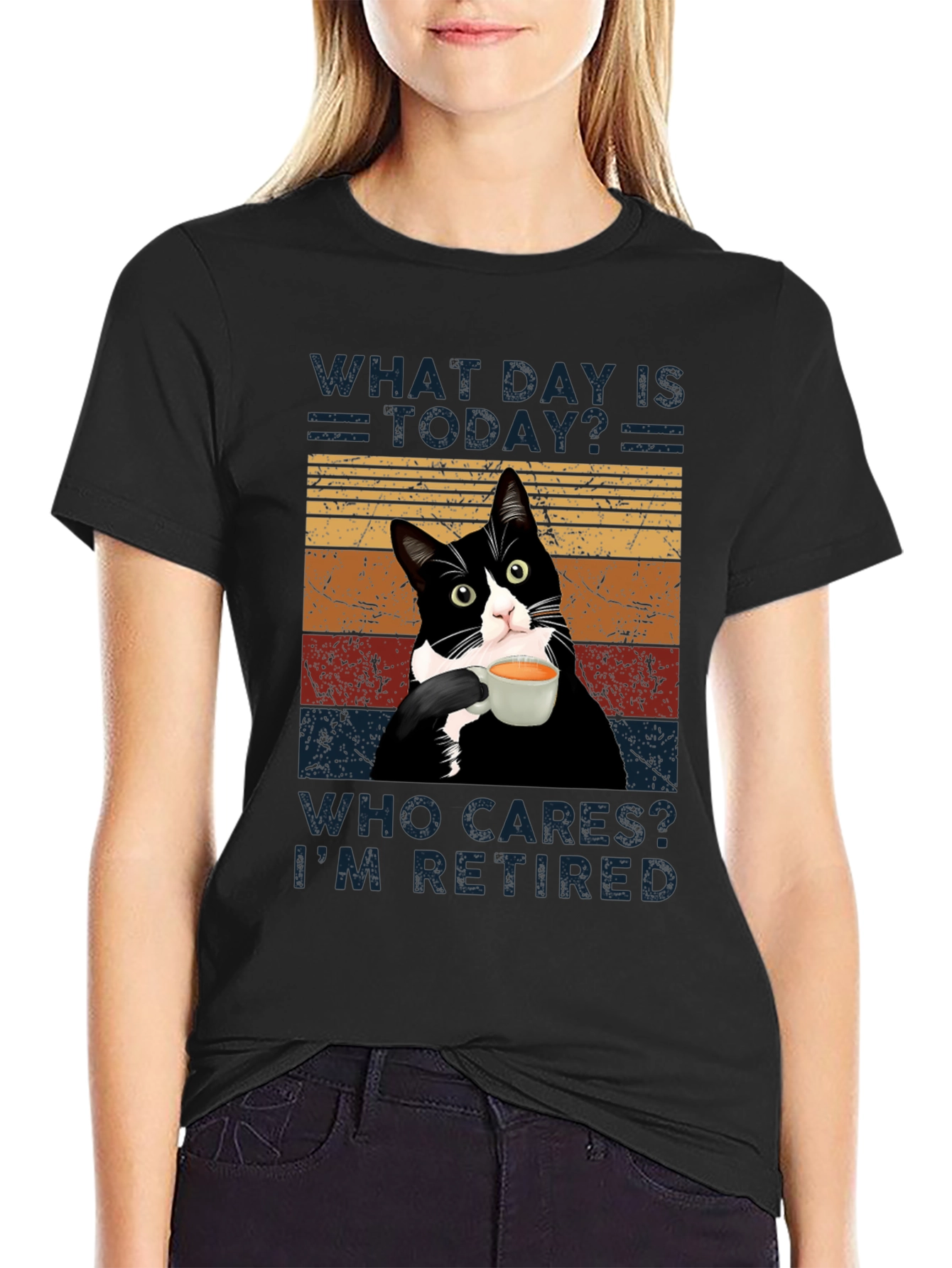 Funny Retired Cat T-Shirt