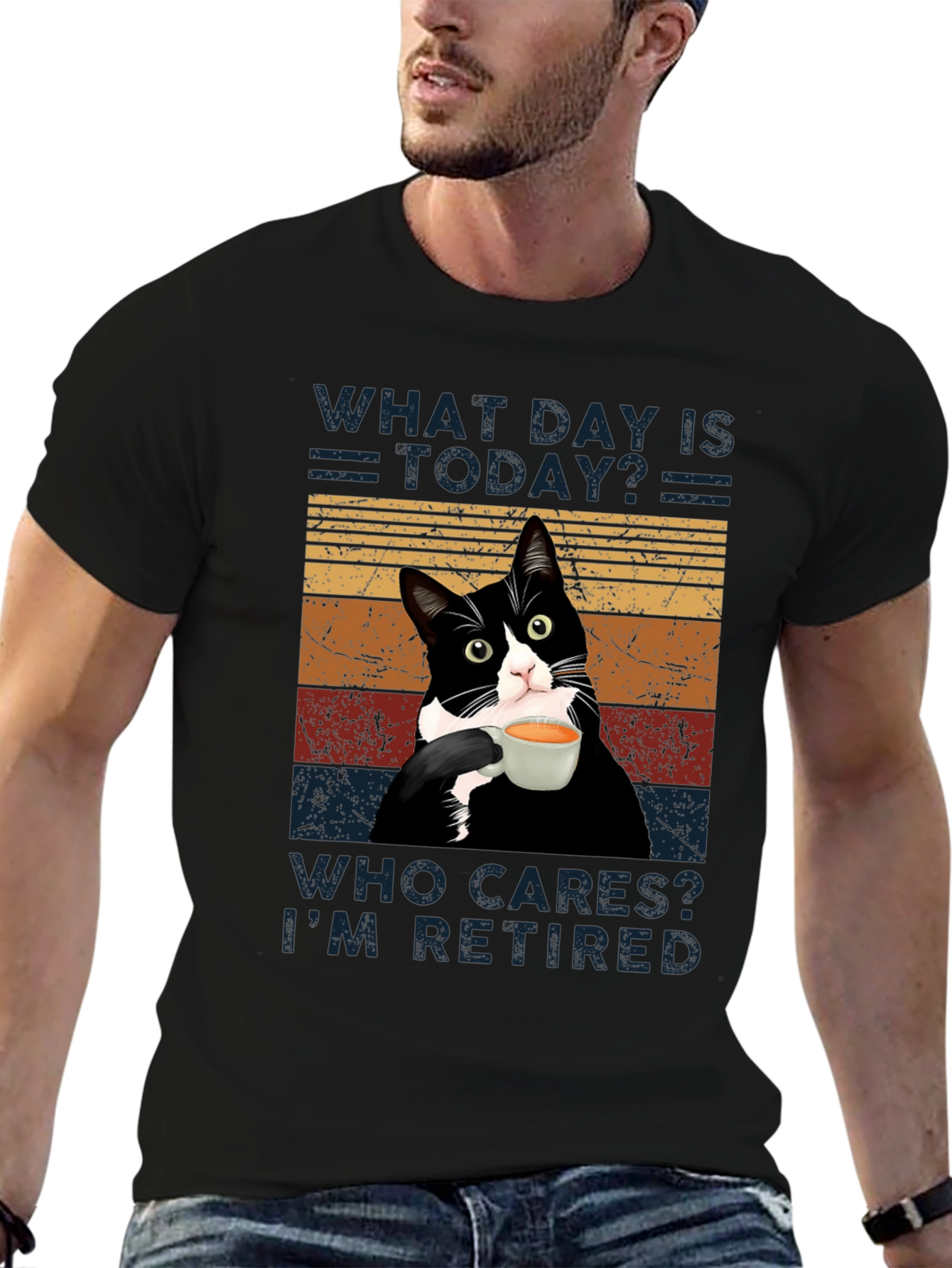 Funny Retired Cat T-Shirt