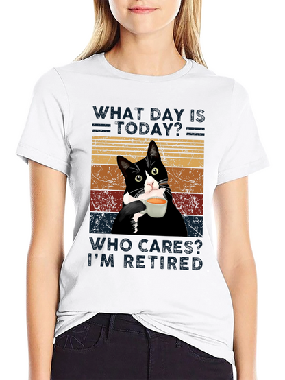 Funny Retired Cat T-Shirt