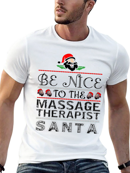 Funny Christmas Massage Therapist Santa T-Shirt