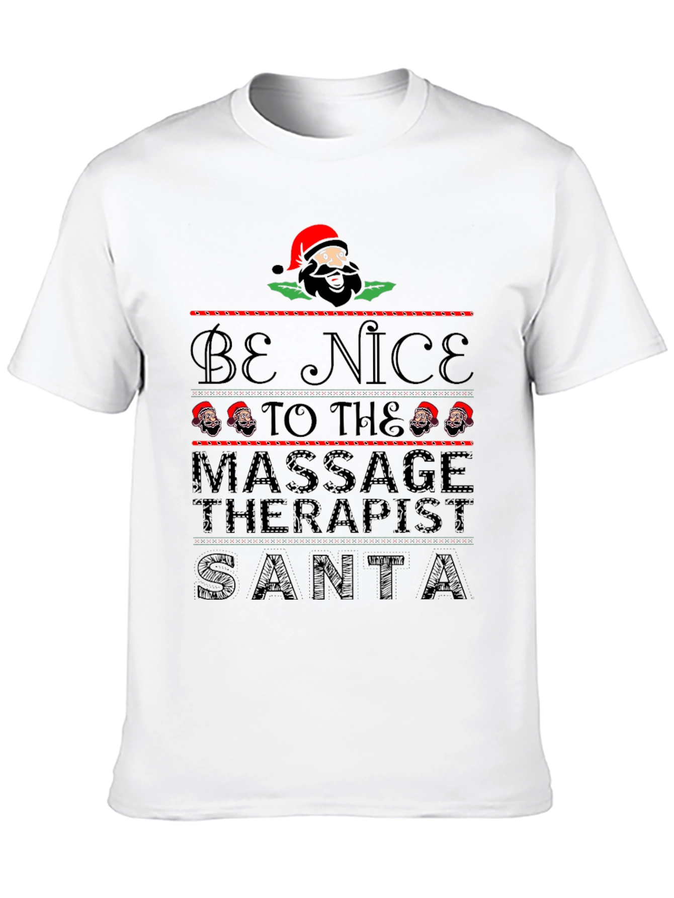 Funny Christmas Massage Therapist Santa T-Shirt