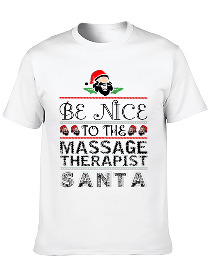 Funny Christmas Massage Therapist Santa T-Shirt