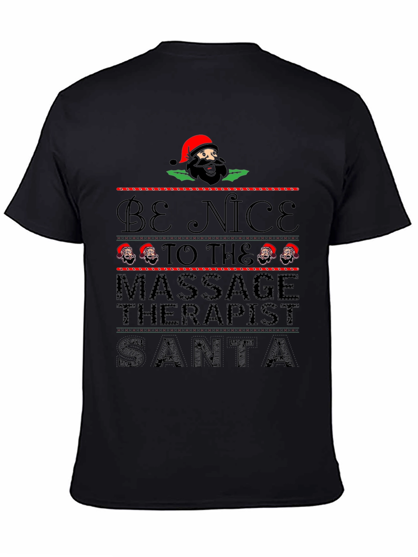 Funny Christmas Massage Therapist Santa T-Shirt