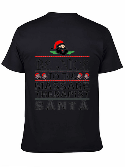 Funny Christmas Massage Therapist Santa T-Shirt
