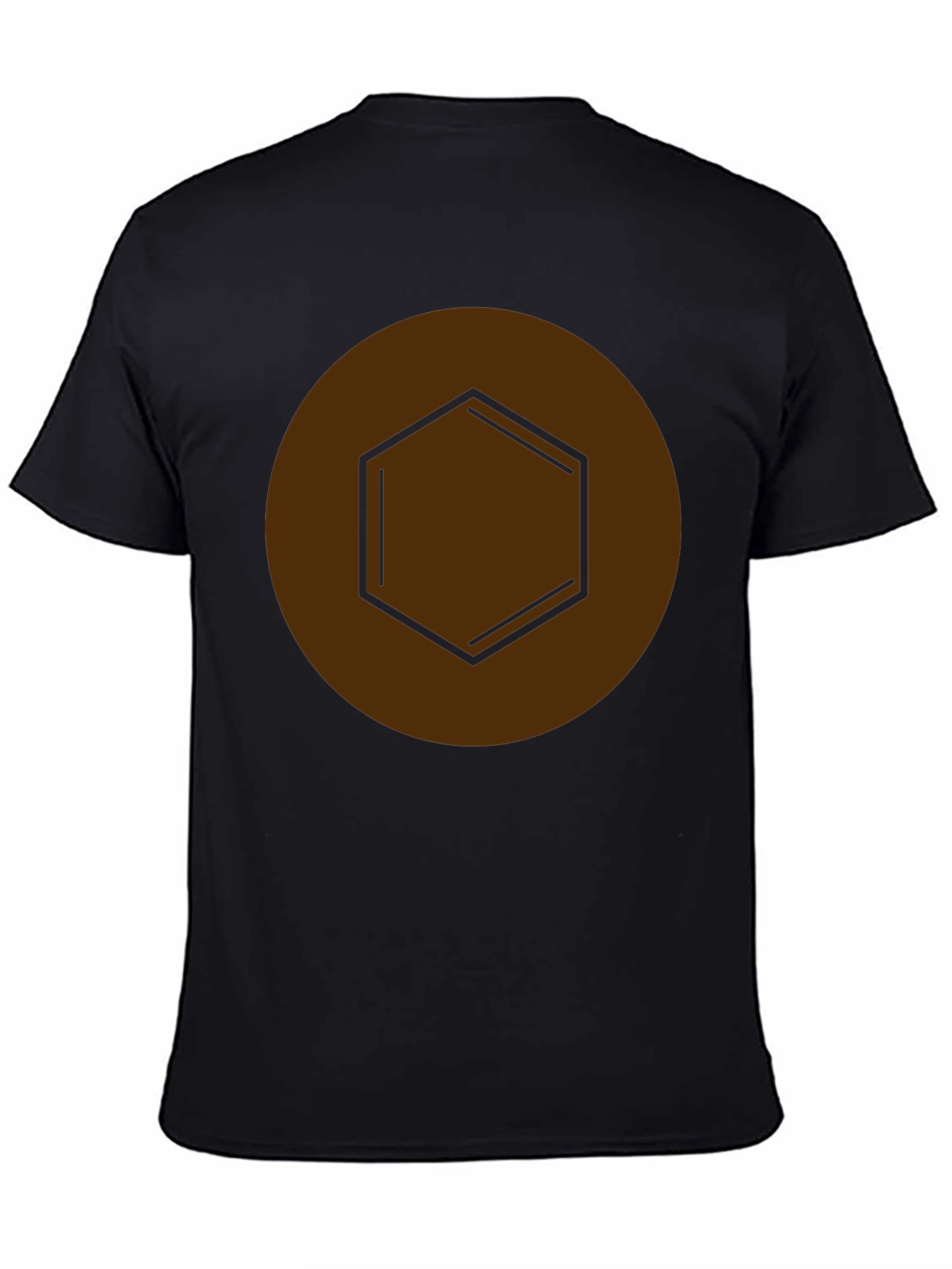 Geometric Hexagon Graphic Tee - Modern Casual Style