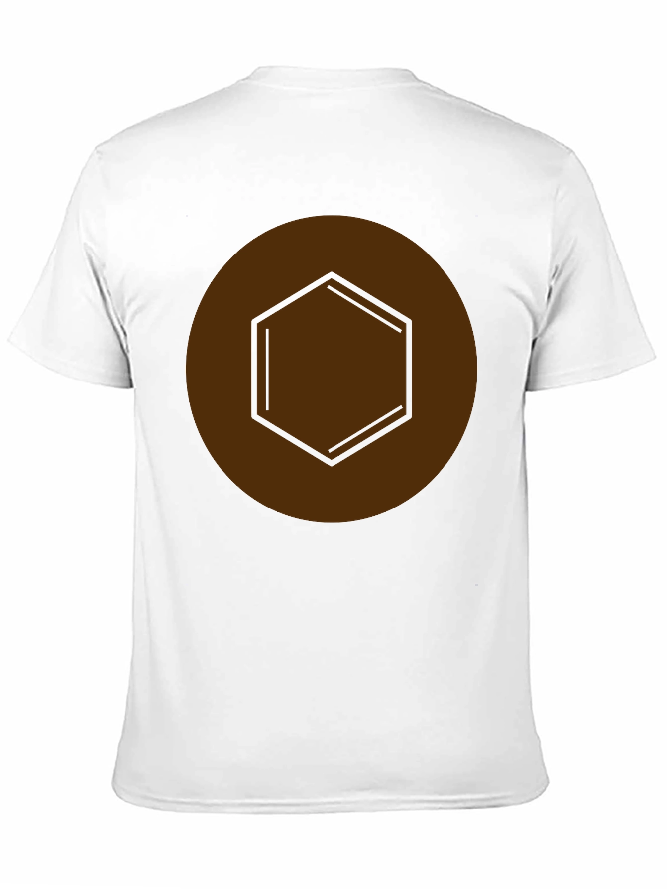 Geometric Hexagon Graphic Tee - Modern Casual Style
