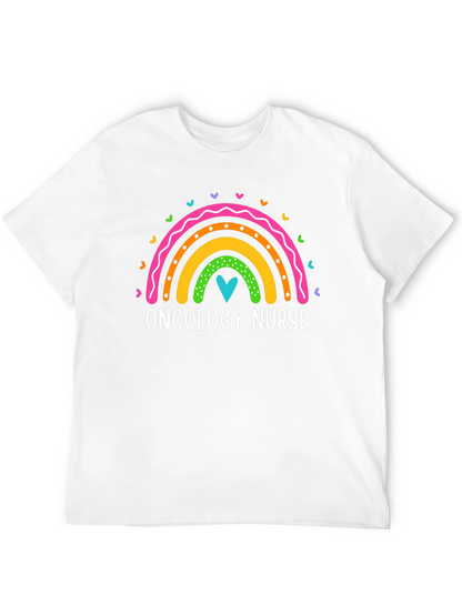 Oncology Nurse Rainbow Heart T-Shirt