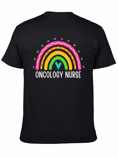 Oncology Nurse Rainbow Heart T-Shirt