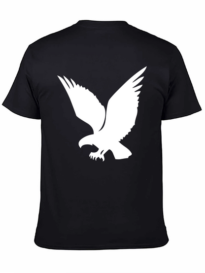 Black T-Shirt with Eagle Graphic