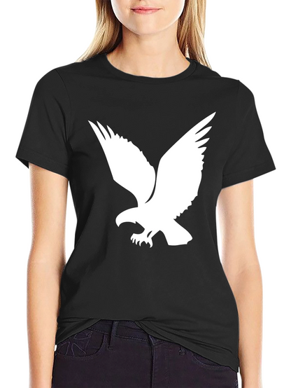 Black T-Shirt with Eagle Graphic