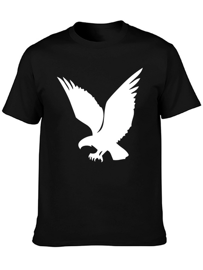 Black T-Shirt with Eagle Graphic